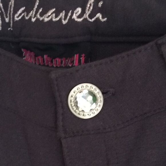 NWT Makaveli Cotton And Sparkle Stretch Pants M. - Picture 6 of 15